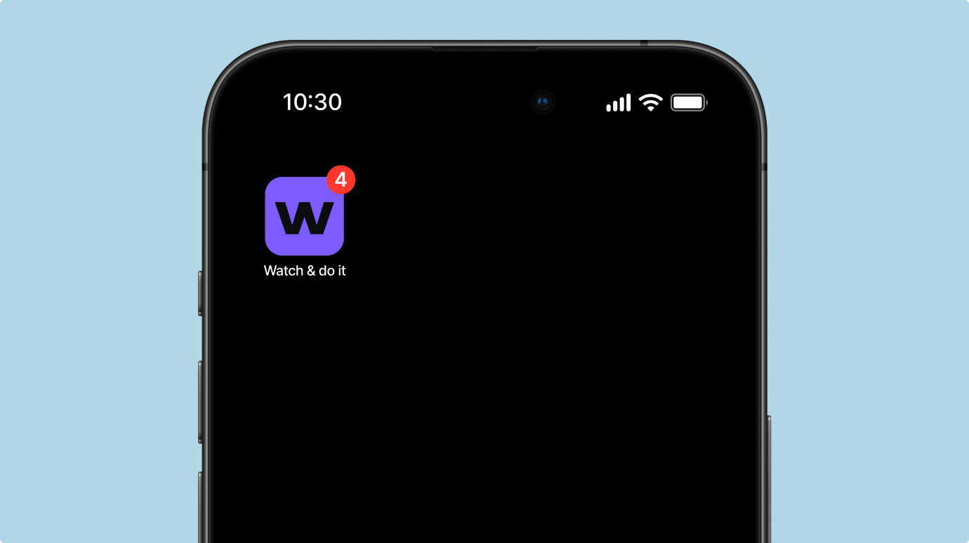 Watch & do it. Мобильное приложение. Изображение 4